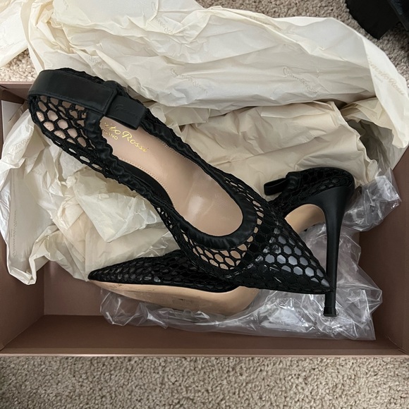 Gianvito Rossi Shoes - Gianvito Rossi Black mesh pumps